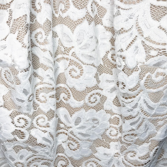Marciano White and Nude Lace Dress - Picture 5 of 8